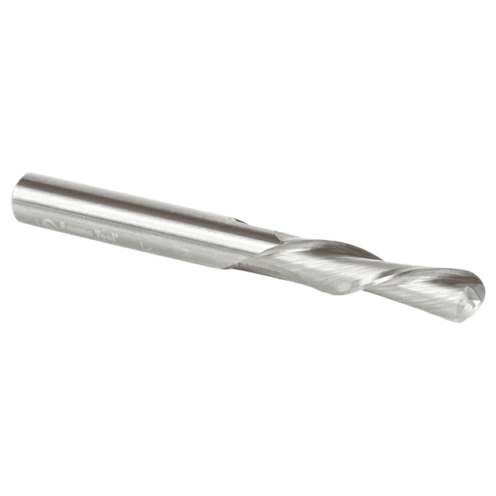 1/4" x 2-1/2" Down-Cut Ball Nose Spiral Router Bit, 2-Flute, 1/4" Shank, 1" Cutting Height - Alt Image 2