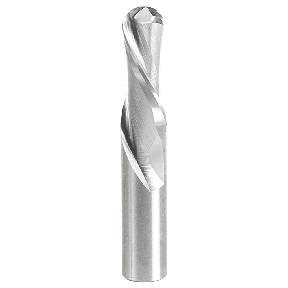 1/2" x 3" Down-Cut Ball Nose Spiral Router Bit, 2-Flute, 1/2" Shank - Main Image