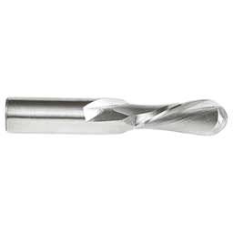 1/2" x 3" Down-Cut Ball Nose Spiral Router Bit, 2-Flute, 1/2" Shank - Alt Image 1