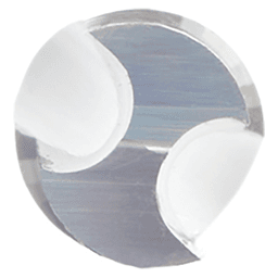 1/8" Radius x 1/4" x 2-1/2" Solid Carbide 'O' Flute, Plastic Edge Rounding Straight Router Bit, 2-Flute, 1/4" Shank Alt 4 - Image