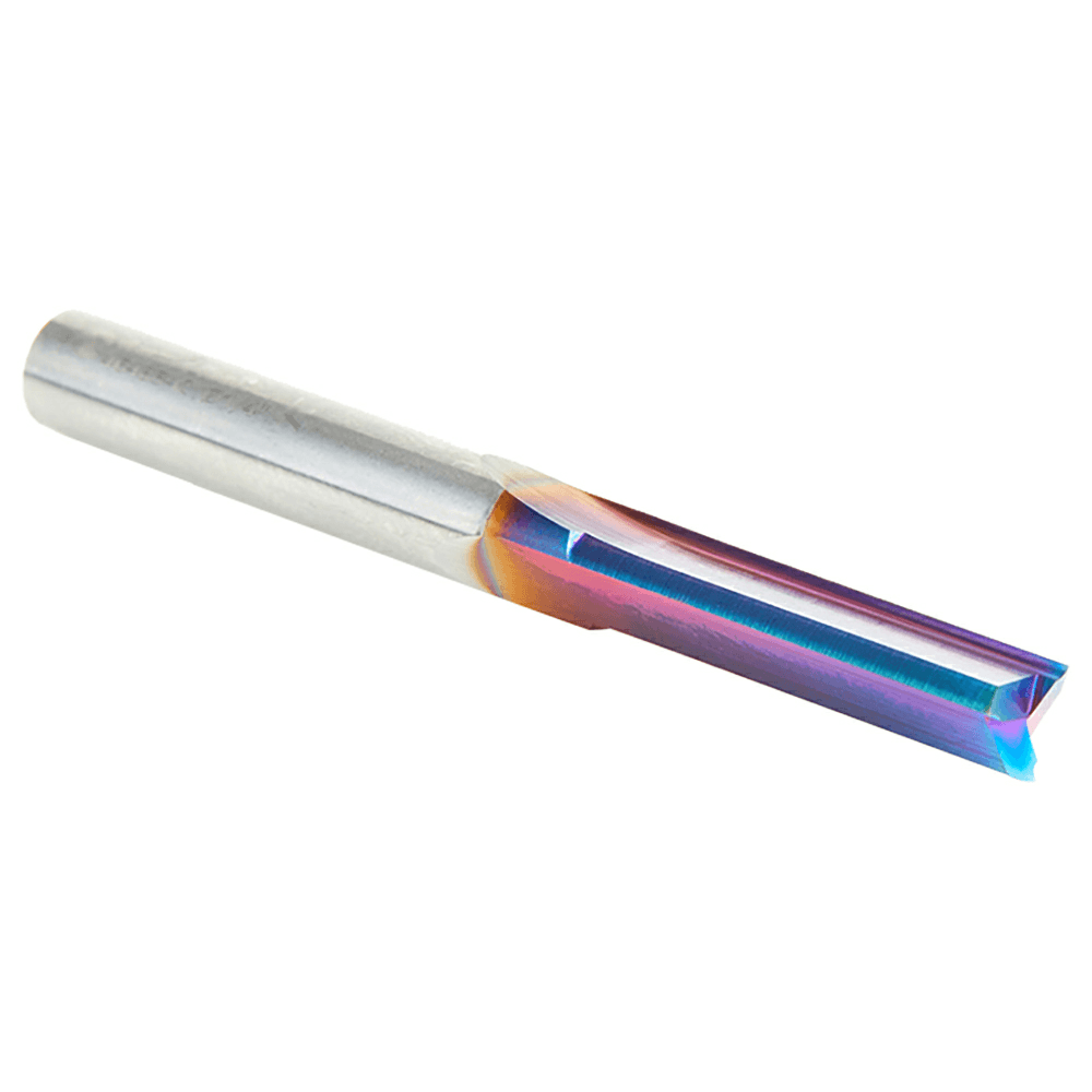 1/4" x 2-1/2" Spektra Plastic Cutting 'V' Triple Straight Bit, 3-Flute, 1/4" Shank - Alt Image 2