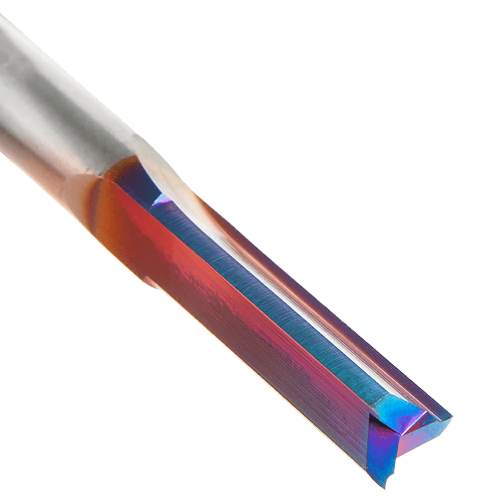 1/4" x 2-1/2" Spektra Plastic Cutting 'V' Triple Straight Bit, 3-Flute, 1/4" Shank - Alt Image 3