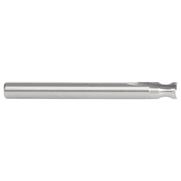 3/16" Radius x 1/4" x 2-1/2" Solid Carbide 'O' Flute, Plastic Edge Rounding Straight Router Bit, 2-Flute, 1/4" Shank Alt 2 - Image