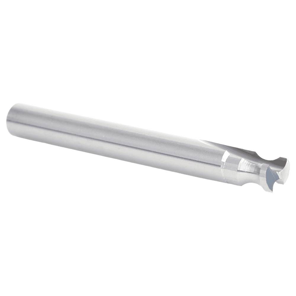 3/16" Radius x 1/4" x 2-1/2" Solid Carbide 'O' Flute, Plastic Edge Rounding Straight Router Bit, 2-Flute, 1/4" Shank Alt 3 - Image