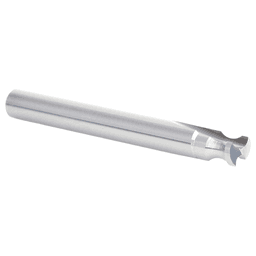3/16" Radius x 1/4" x 2-1/2" Solid Carbide 'O' Flute, Plastic Edge Rounding Straight Router Bit, 2-Flute, 1/4" Shank Alt 3 - Image