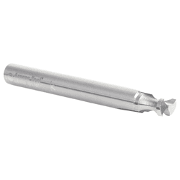 1/4" Radius x 1/4" x 2-1/2" Solid Carbide 'O' Flute, Plastic Edge Rounding Straight Router Bit, 2-Flute, 1/4" Shank Alt 3 - Image