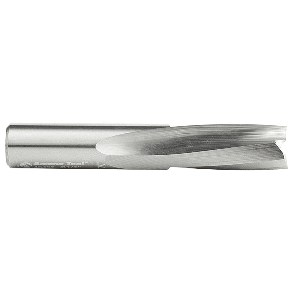 1/2" x 3" Acrylic Cutting 'O' Down-Cut Slow Spiral Router Bit, 2-Flute, 1/2" Shank - Alt Image 1