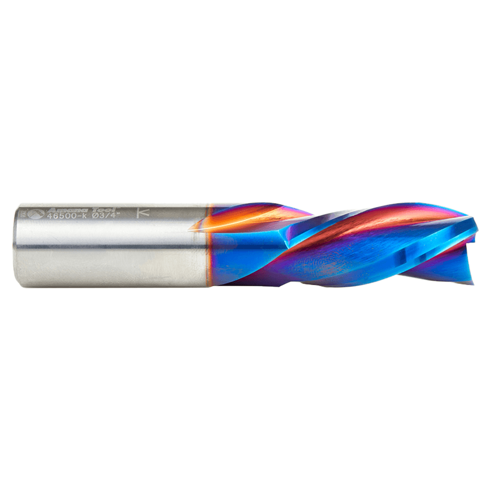 3/4 x 4 Down-Cut Spektra Extreme Tool Life Coated Spiral Plunge Bit, 3-Flute, 3/4 Shank Alt 2 - Image
