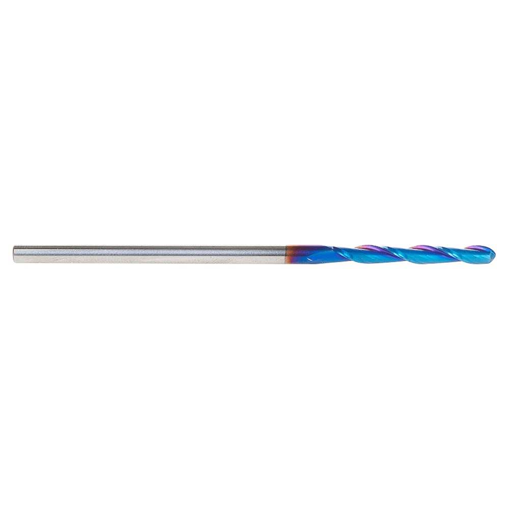 1/8" Dia x 1" Solid Carbide Spektra Extreme Tool Life Coated Up-Cut Ball Nose Spiral Router Bit, 1/8" Shank Alt 2 - Image