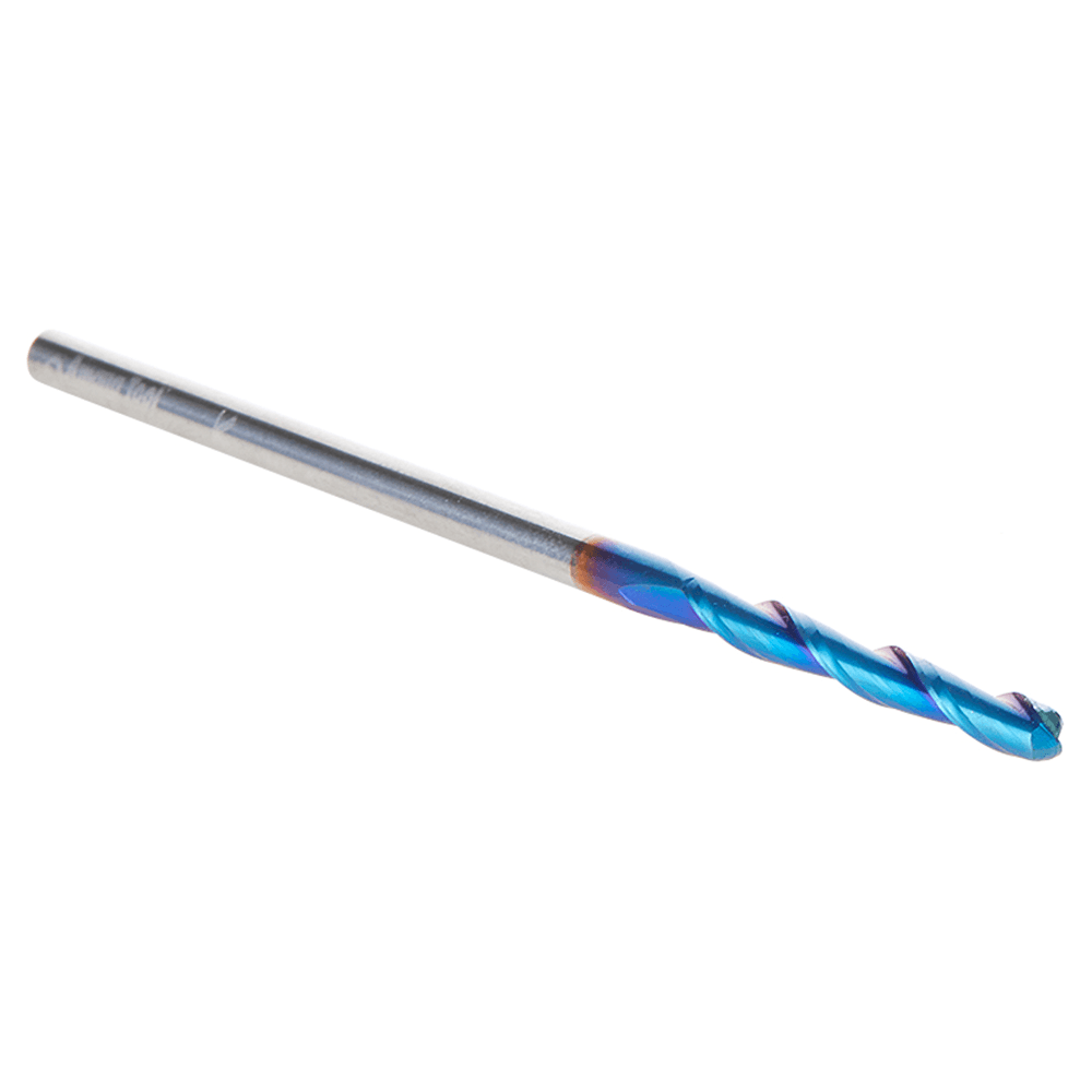 1/8" Dia x 1" Solid Carbide Spektra Extreme Tool Life Coated Up-Cut Ball Nose Spiral Router Bit, 1/8" Shank Alt 3 - Image