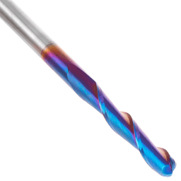 1/4" Dia x 1-1/2" Solid Carbide Spektra Extreme Tool Life Coated Up-Cut Ball Nose Spiral Router Bit, 1/4" Shank Alt 4 - Image