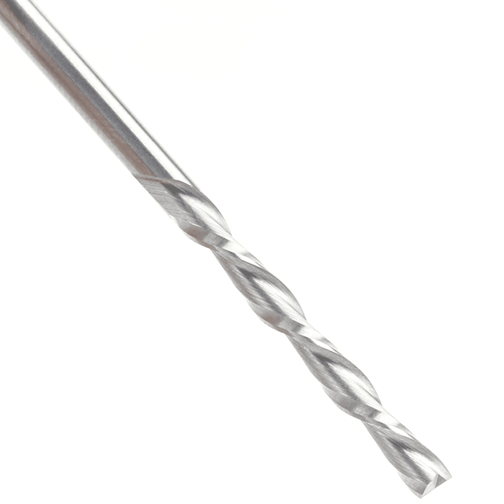 1/8" x 3" Foam Cutting Down-Cut Square End Spiral Router Bit, 2-Flute, 1/8" Shank - Alt Image 2