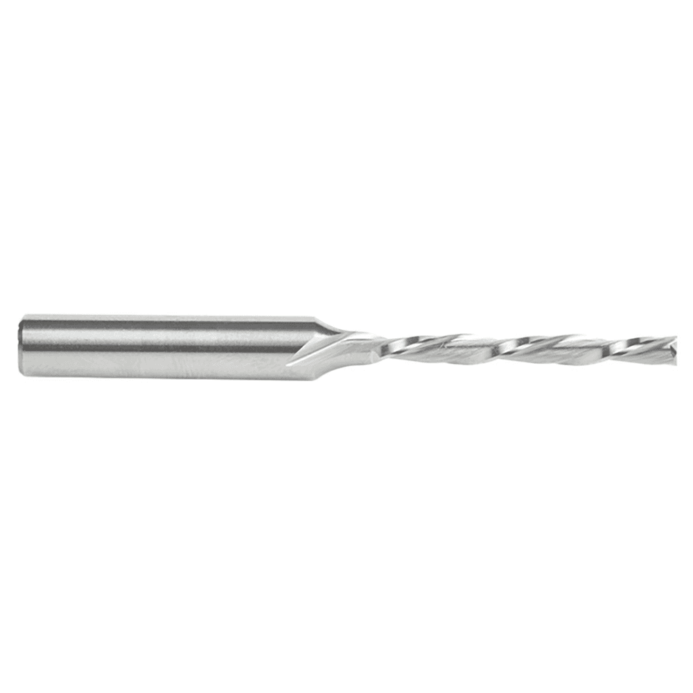 1/8" x 2-1/2" Foam Cutting Down-Cut Square End Spiral Router Bit, 2-Flute, 1/4" Shank - Alt Image 1