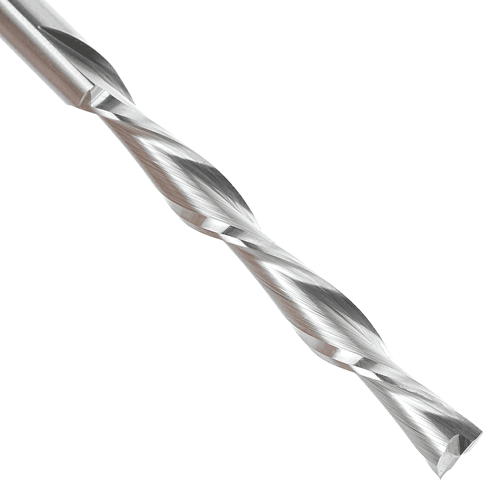 1/4" x 4" Foam Cutting Down-Cut Square End Spiral Router Bit, 2-Flute, 1/4" Shank - Alt Image 3