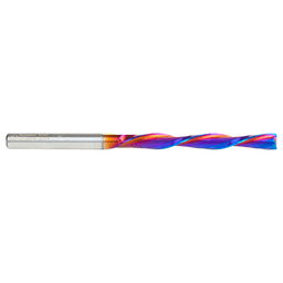 1/4" x 4" Spektra Foam Cutting Down-Cut Square End Spiral Router Bit, 2-Flute, 1/4" Shank - Alt Image 1