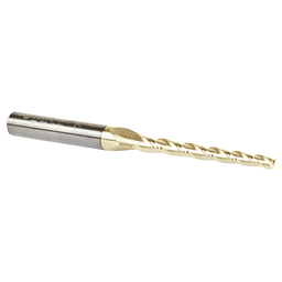 1/8" x 3" 2D/3D Carving Flat Bottom ZrN Coated Router Bit, 3-Flute, 1/4" Shank, 1&#730; Degree - Alt Image 2