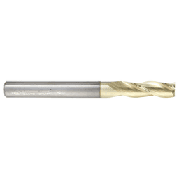 1/4" x 2-1/2" 2D/3D Carving Flat Bottom ZrN Coated Router Bit, 3-Flute, 1/4" Shank - Alt Image 1