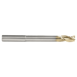3/8" x 4" 2D/3D Carving Flat Bottom ZrN Coated Router Bit, 3-Flute, 3/8" Shank - Alt Image 1