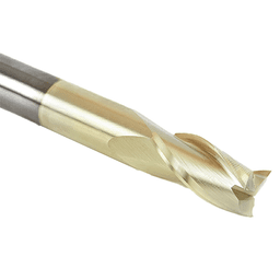 1/2" Dia x 1" Extra Long CNC 2D/3D Carving Flat Bottom 0.10° Straight Angle Solid Carbide Router Bit, 3 Flute, 1/2" Shank Alt 4 - Image