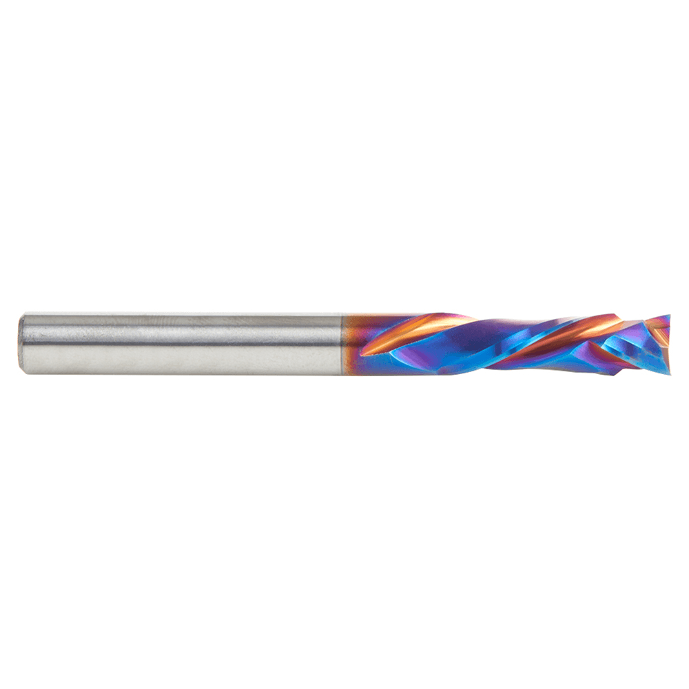 1/4" Dia x 7/8" CNC Solid Carbide Spektra Extreme Tool Life Coated Compression Spiral Bit, 2 Flute, 1/4" Shank Alt 2 - Image
