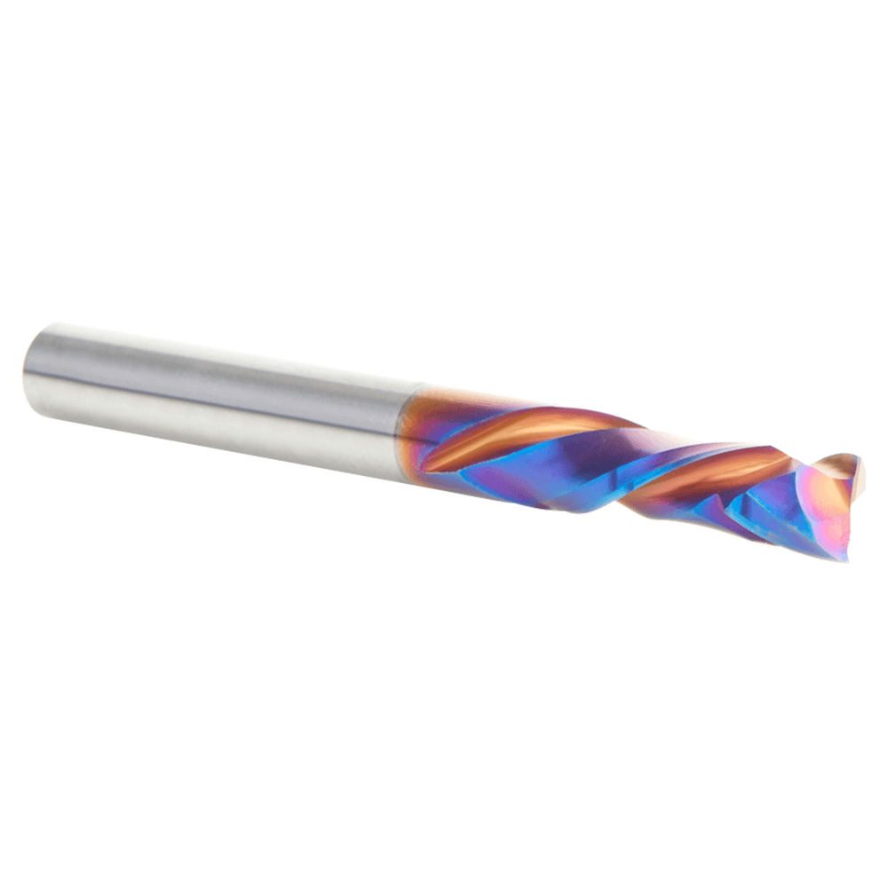 1/4" Dia x 7/8" CNC Solid Carbide Spektra Extreme Tool Life Coated Compression Spiral Bit, 2 Flute, 1/4" Shank Alt 3 - Image