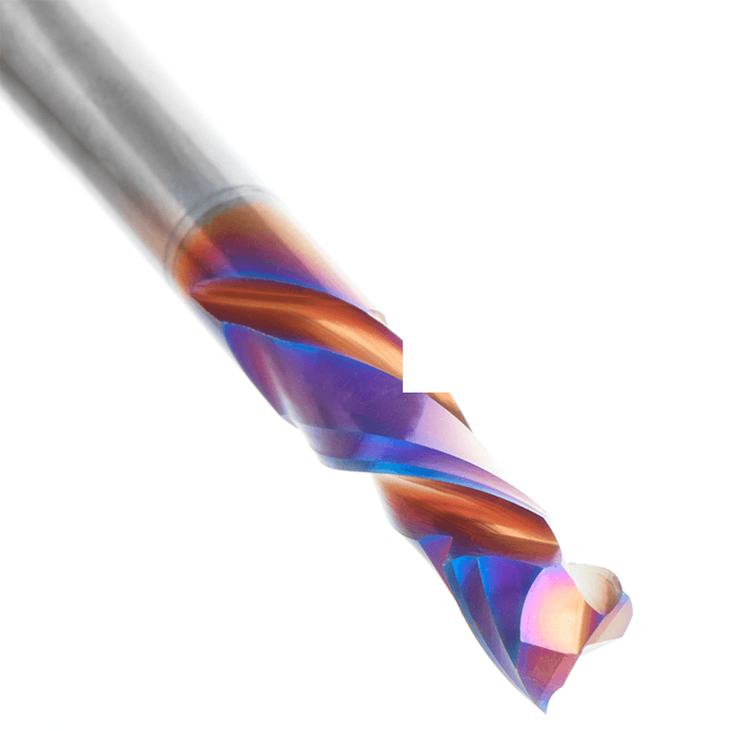 1/4" Dia x 7/8" CNC Solid Carbide Spektra Extreme Tool Life Coated Compression Spiral Bit, 2 Flute, 1/4" Shank Alt 5 - Image