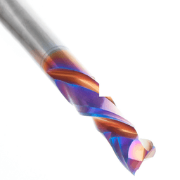 1/4" Dia x 7/8" CNC Solid Carbide Spektra Extreme Tool Life Coated Compression Spiral Bit, 2 Flute, 1/4" Shank Alt 5 - Image