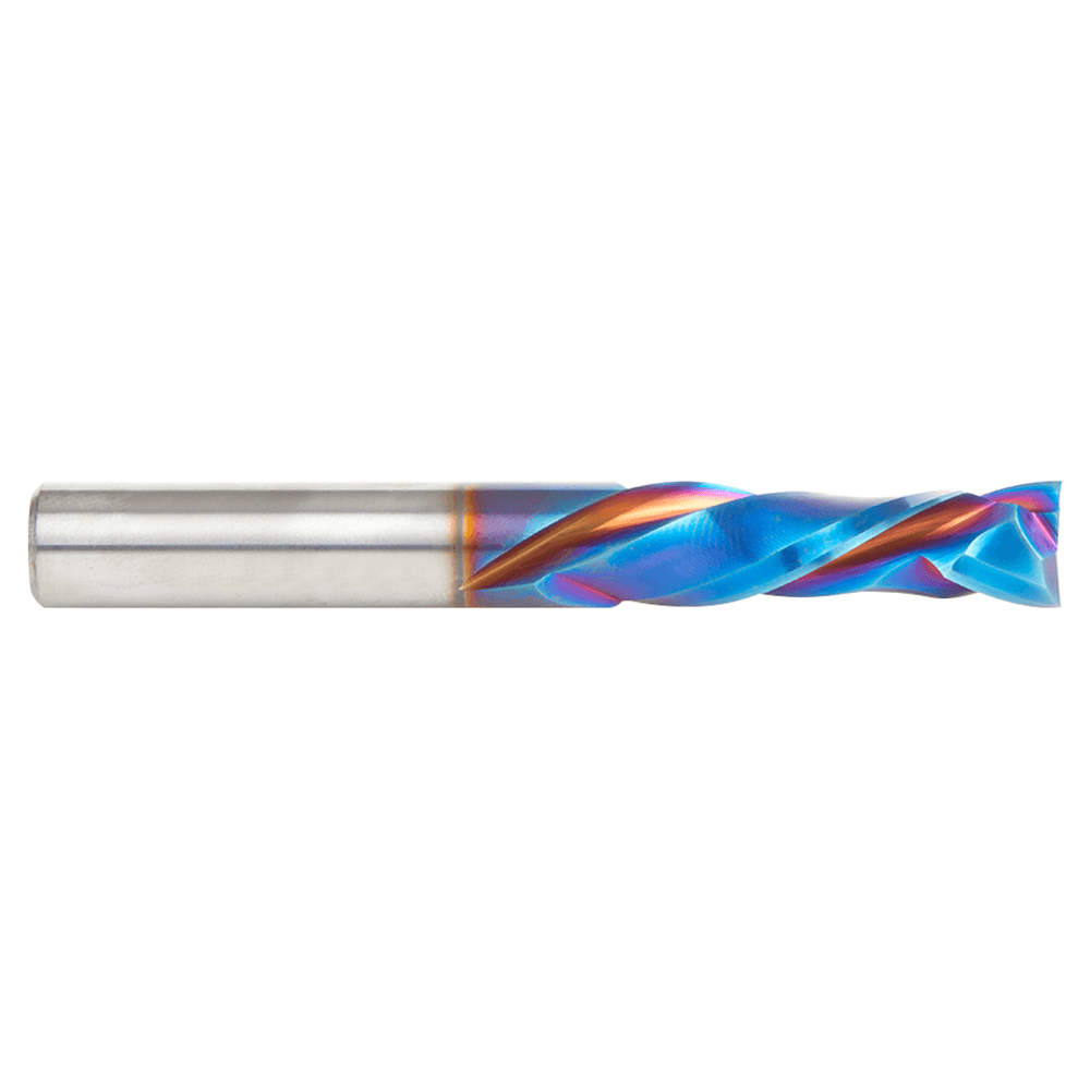 3/8" Dia x 1-1/4" CNC Solid Carbide Spektra Extreme Tool Life Coated Compression Spiral Bit, 2 Flute, 3/8" Shank Alt 2 - Image