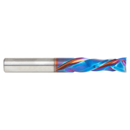 3/8" Dia x 1-1/4" CNC Solid Carbide Spektra Extreme Tool Life Coated Compression Spiral Bit, 2 Flute, 3/8" Shank Alt 2 - Image