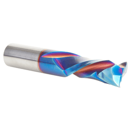 1/2" Dia x 1-1/4" CNC Solid Carbide Spektra Extreme Tool Life Coated Compression Spiral Bit, 2 Flute, 1/2" Shank Alt 3 - Image