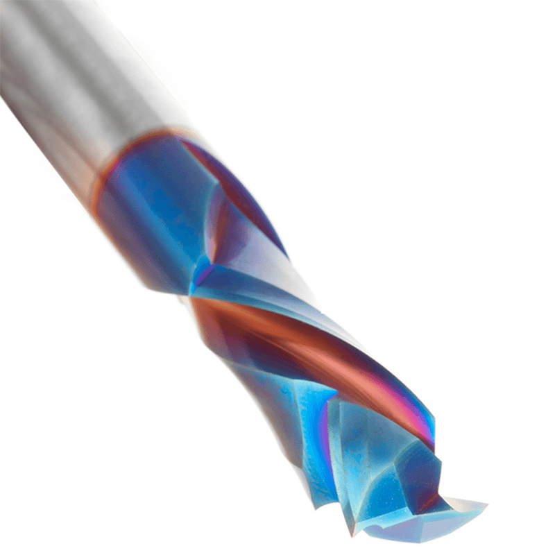 1/2" Dia x 1-1/4" CNC Solid Carbide Spektra Extreme Tool Life Coated Compression Spiral Bit, 2 Flute, 1/2" Shank Alt 5 - Image