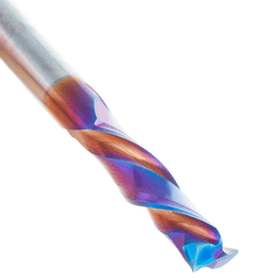 1/4" Dia x 1" CNC Solid Carbide Spektra Extreme Tool Life Coated Mortise Compression Spiral Bit, 2 Flute, 1/4" Shank Alt 5 - Image