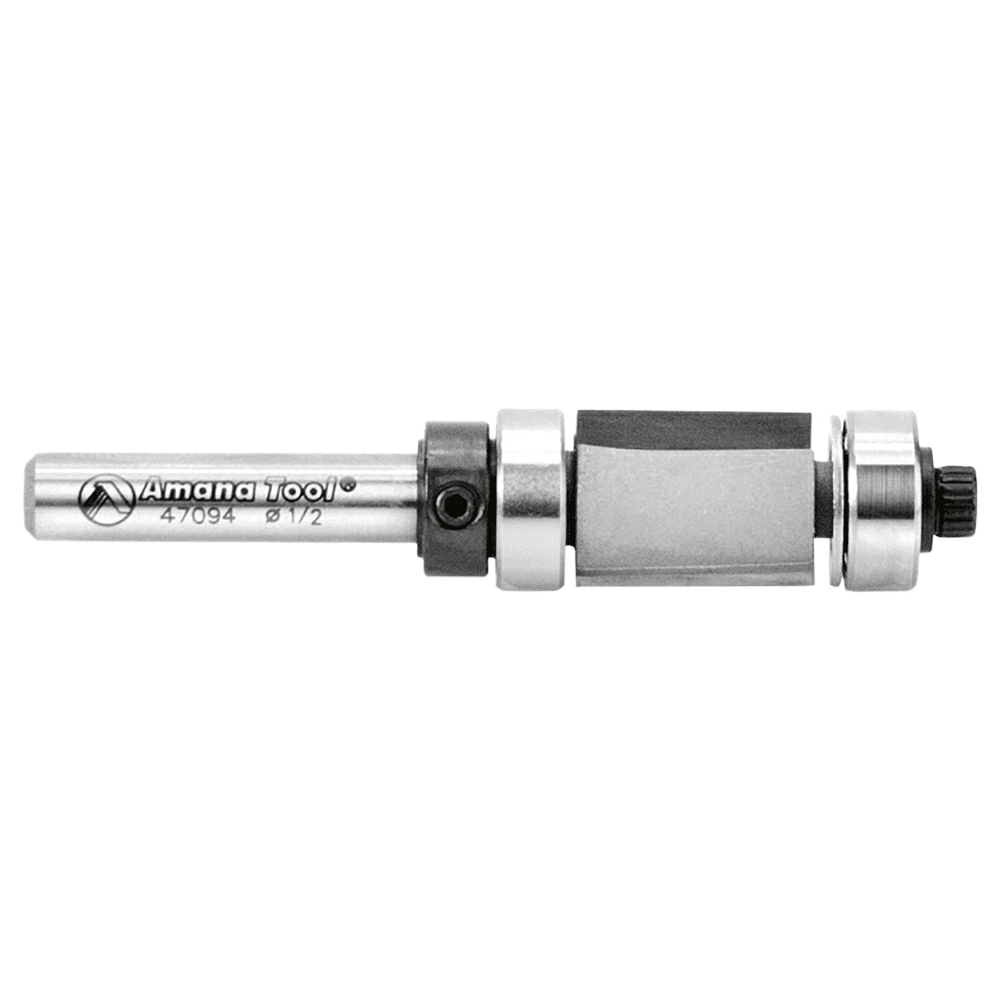 1/2" x 2-19/32" Down-Shear Multi Trimmer Bit with Ball Bearing, 1/4" Shank - Alt Image 1