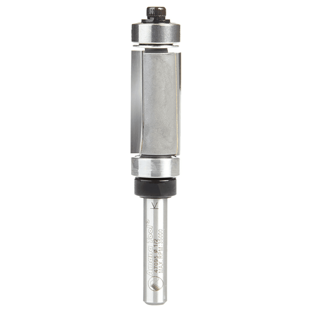 1/2" x 2-15/16" Down-Shear Multi Trimmer Bit with Ball Bearing, 1/4" Shank - Main Image