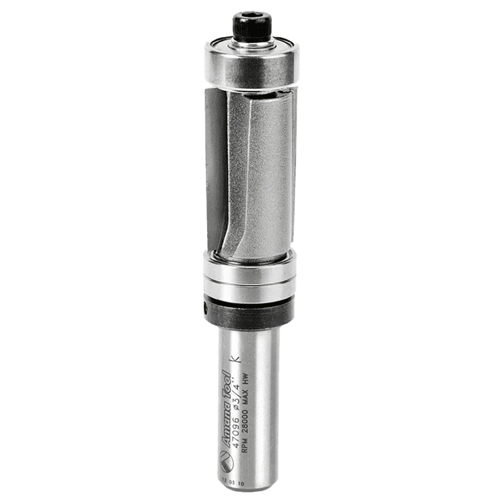 3/4" x 3-3/4" Down-Shear Multi Trimmer Bit with Ball Bearing, 1/2" Shank - Main Image