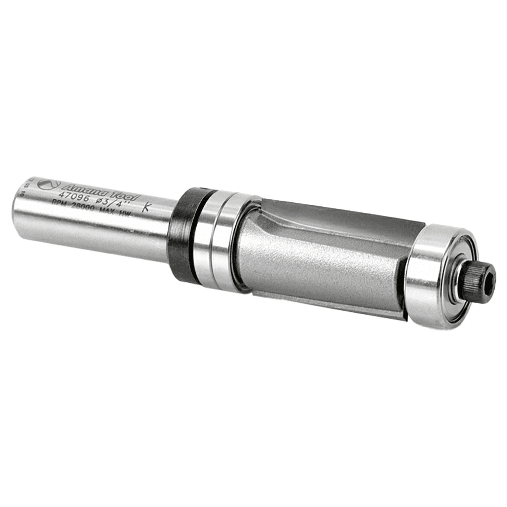 3/4" x 3-3/4" Down-Shear Multi Trimmer Bit with Ball Bearing, 1/2" Shank - Alt Image 2