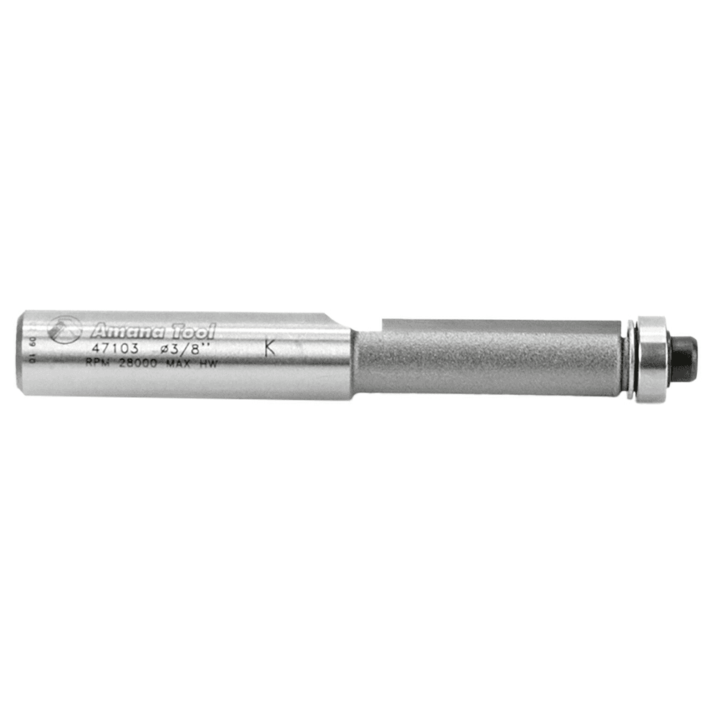 3/8" x 2-7/8" Flush Trim Bit, 1-Flute, 3/8" Shank - Alt Image 1