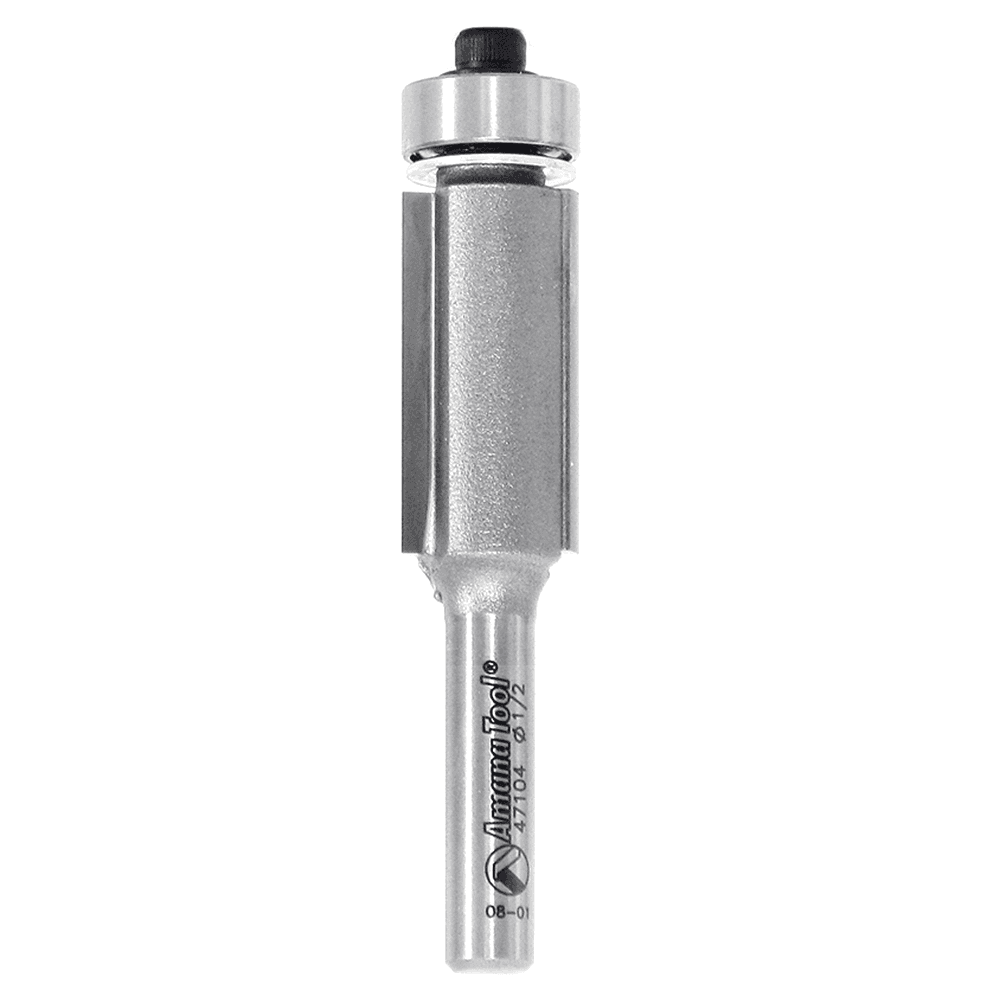 1/2" x 2-5/8" Flush Trim Bit, 2-Flute, 1/4" Shank - Main Image