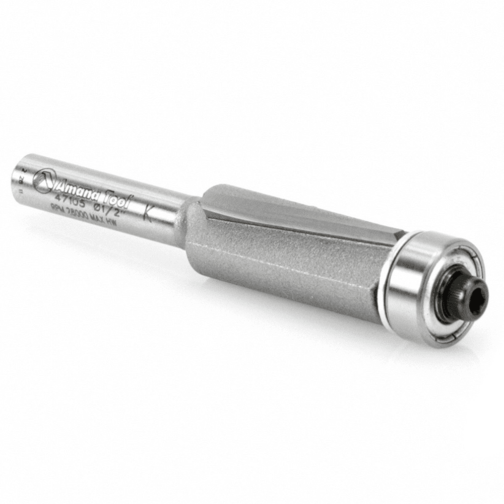 Dynabit™ 1/2" x 2-5/8" Down-Shear Laminate Flush Trim Bit, 2-Flute, 1/4" Shank - Alt Image 2