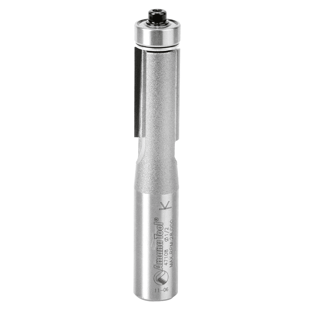 1/2" x 3-1/4" Flush Trim Bit, 2-Flute, 1/2" Shank - Main Image