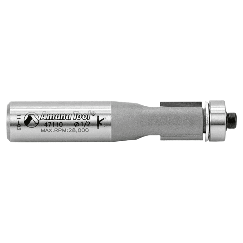 1/2" x 2-3/4" Flush Trim Bit, 2-Flute, 1/2" Shank - Alt Image 2