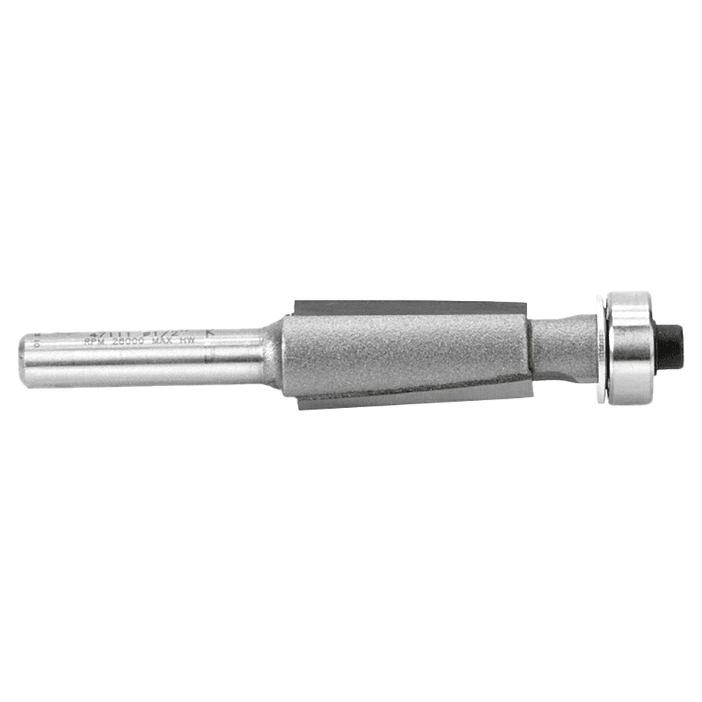 1/2" x 2-7/8" Dynabit Down-Shear Laminate Flush Trim Bit, 2-Flute, 1/4" Shank - Alt Image 1