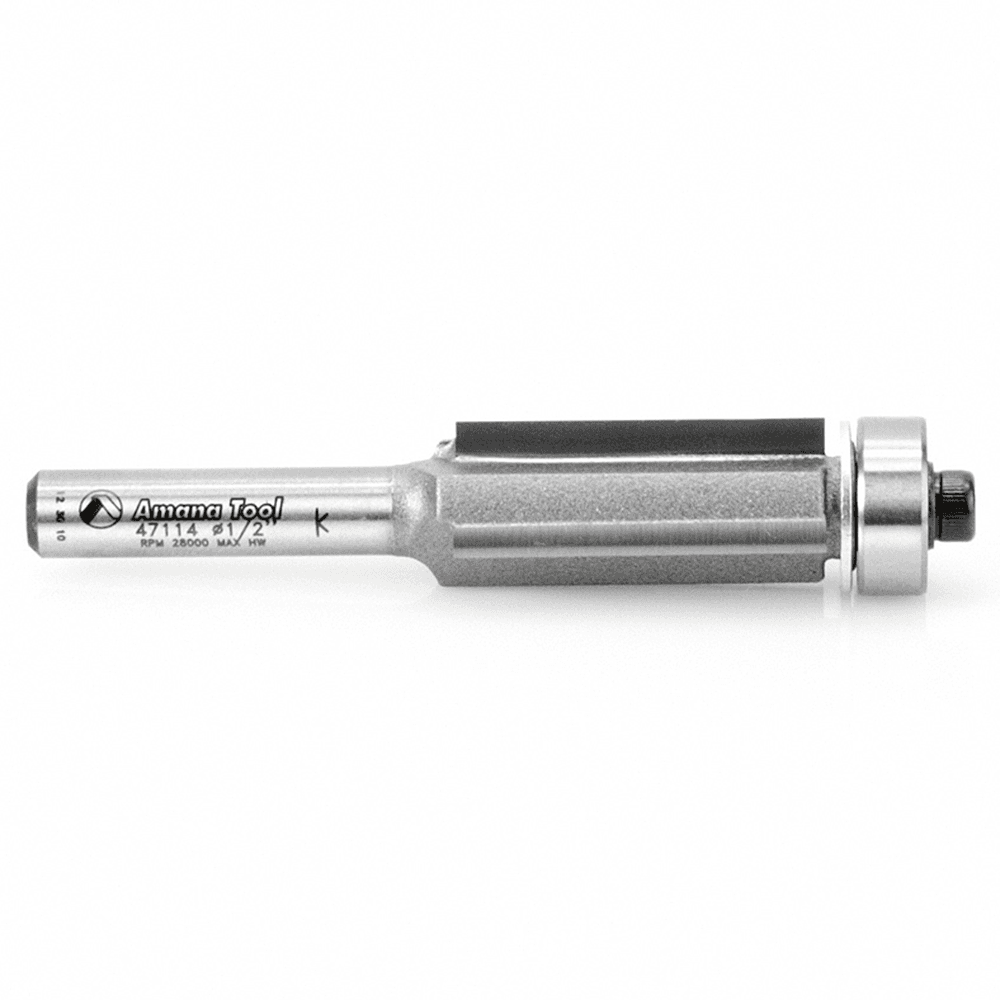 1/2" x 2-5/8" Flush Trim Bit, 3-Flute, 1/4" Shank - Alt Image 1