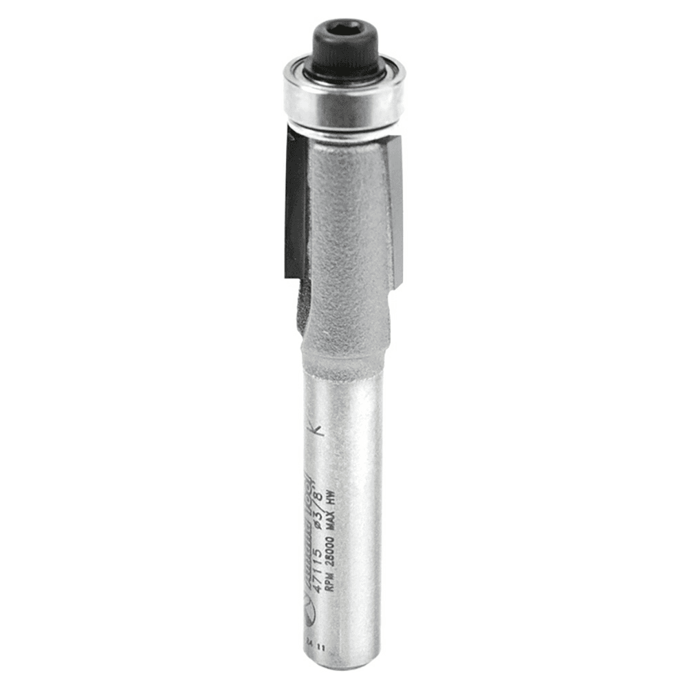 3/8" x 2-1/8" Dynabit Down-Shear Laminate Flush Trim Bit, 2-Flute, 1/4" Shank - Main Image