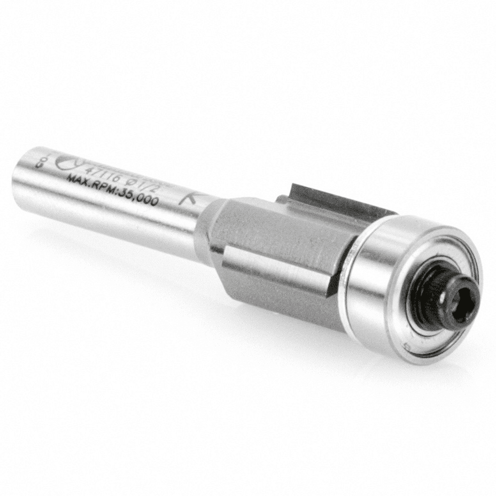 1/2" x 2" Flush Trim Bit, 3-Flute, 1/4" Shank - Alt Image 2