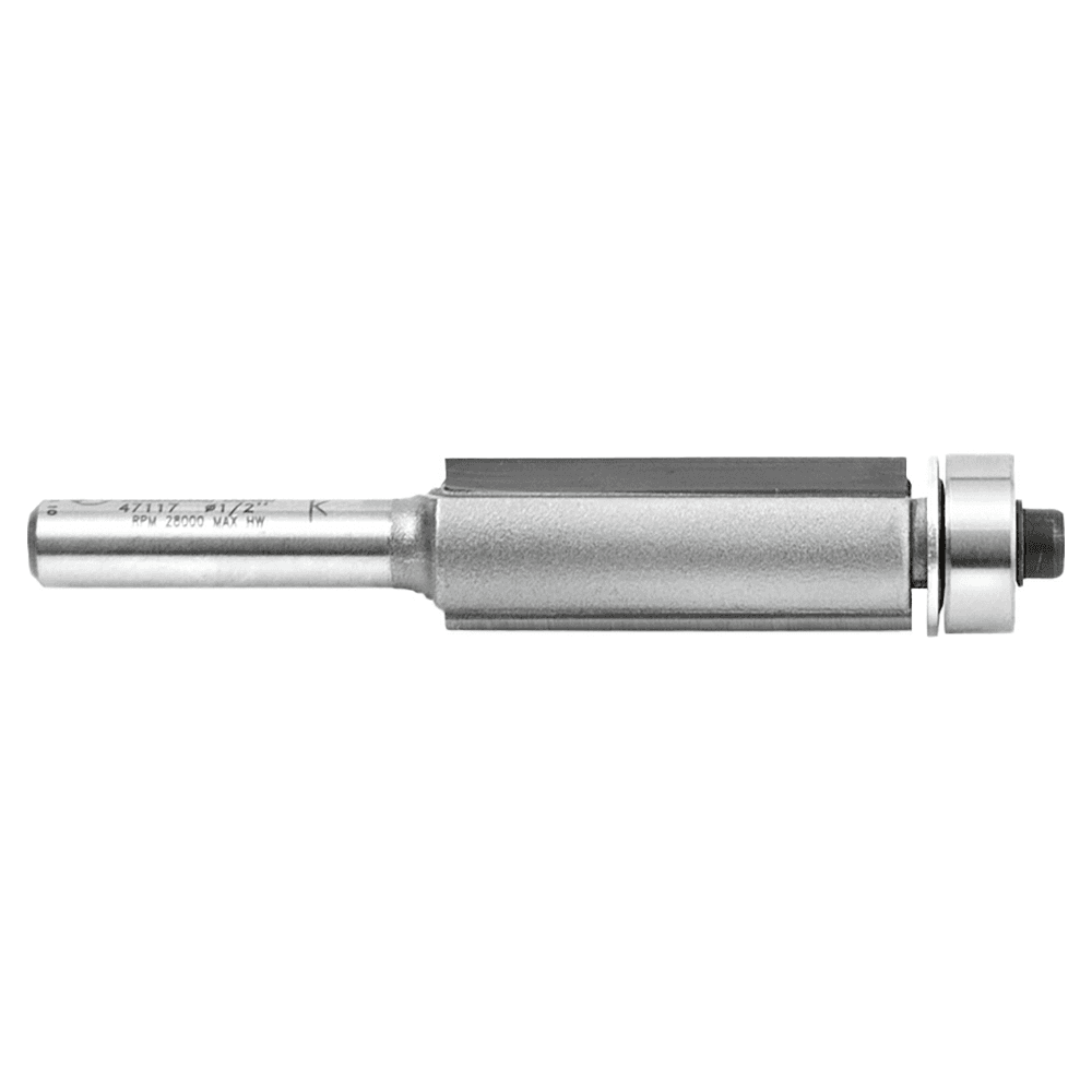 1/2" x 2-3/4" Flush Trim Bit, 2-Flute, 1/4" Shank - Alt Image 1