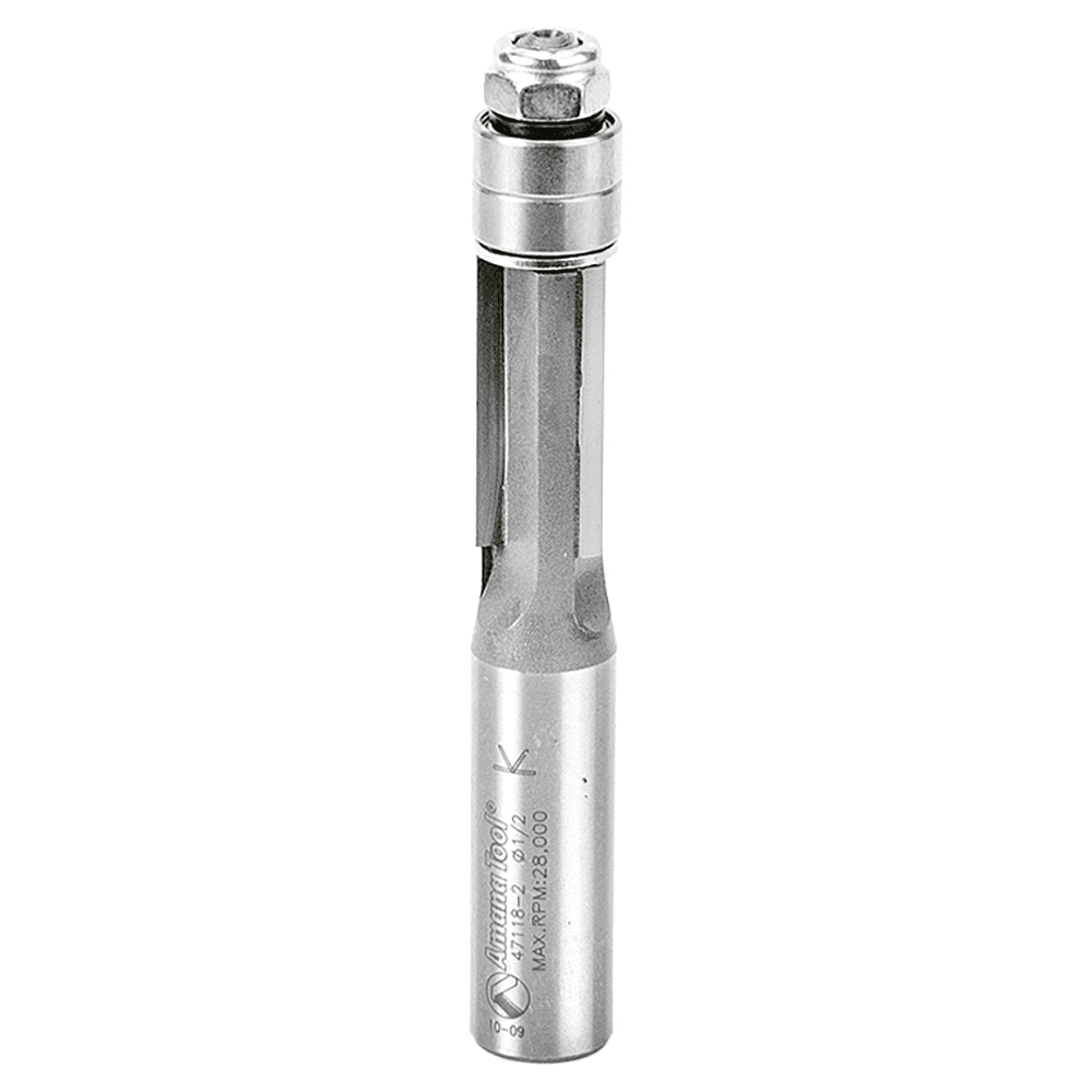 1/2" x 3-5/8" Extra-Long Flush Trim Bit, 3-Flute, 1/2" Shank - Main Image