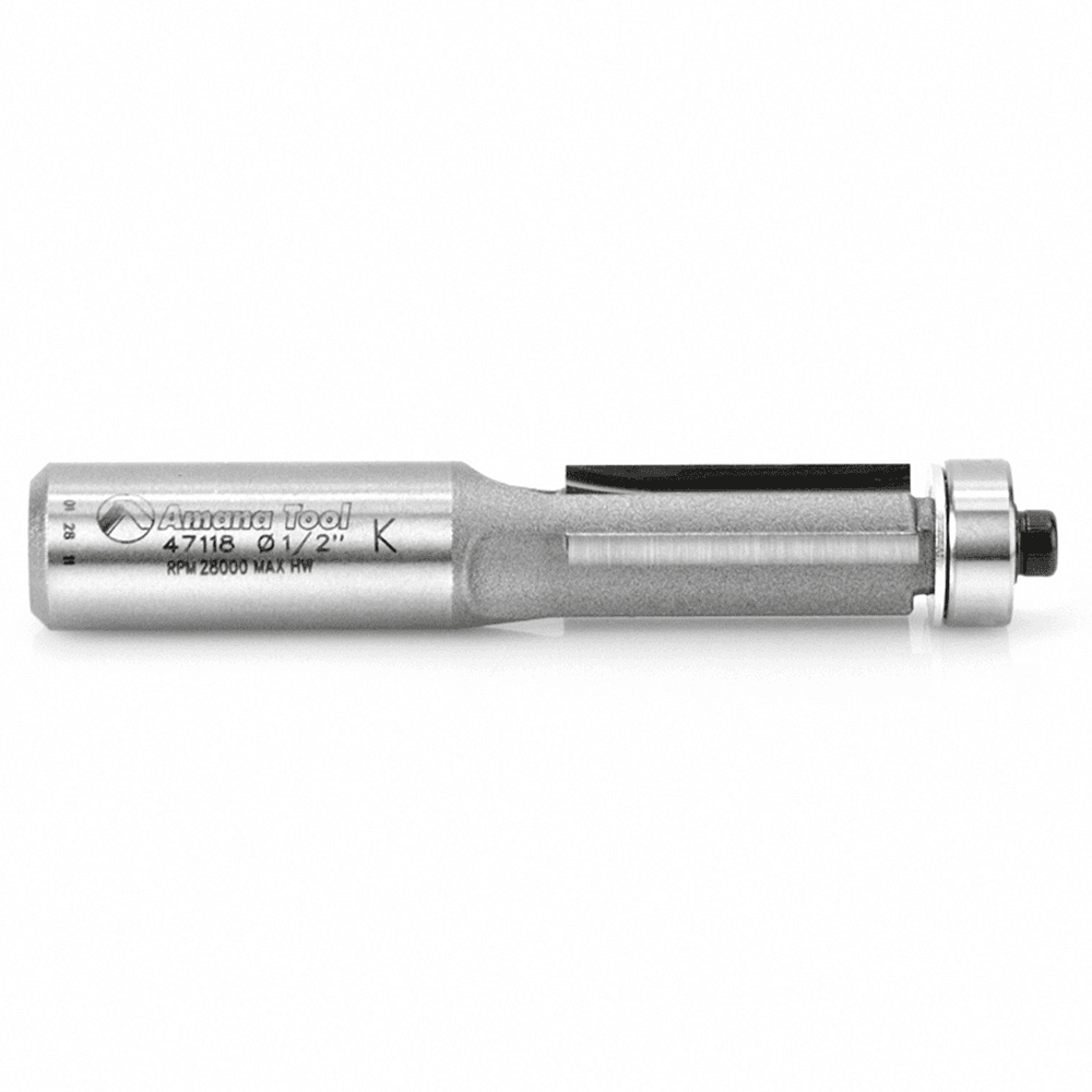1/2" x 3-1/4" Flush Trim Bit, 3-Flute, 1/2" Shank - Alt Image 1