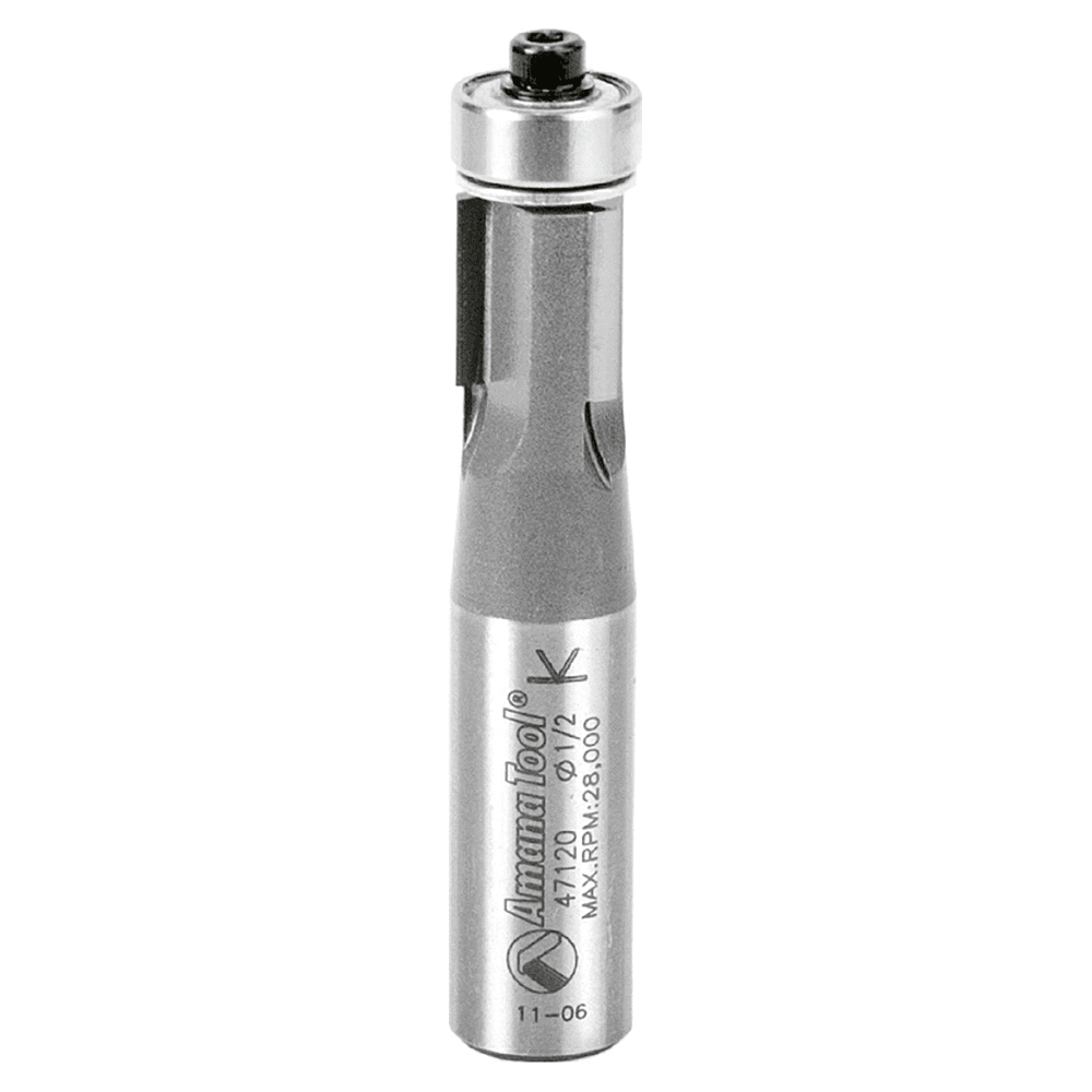 1/2" x 2-5/8" Flush Trim Bit, 3-Flute, 1/2" Shank - Main Image
