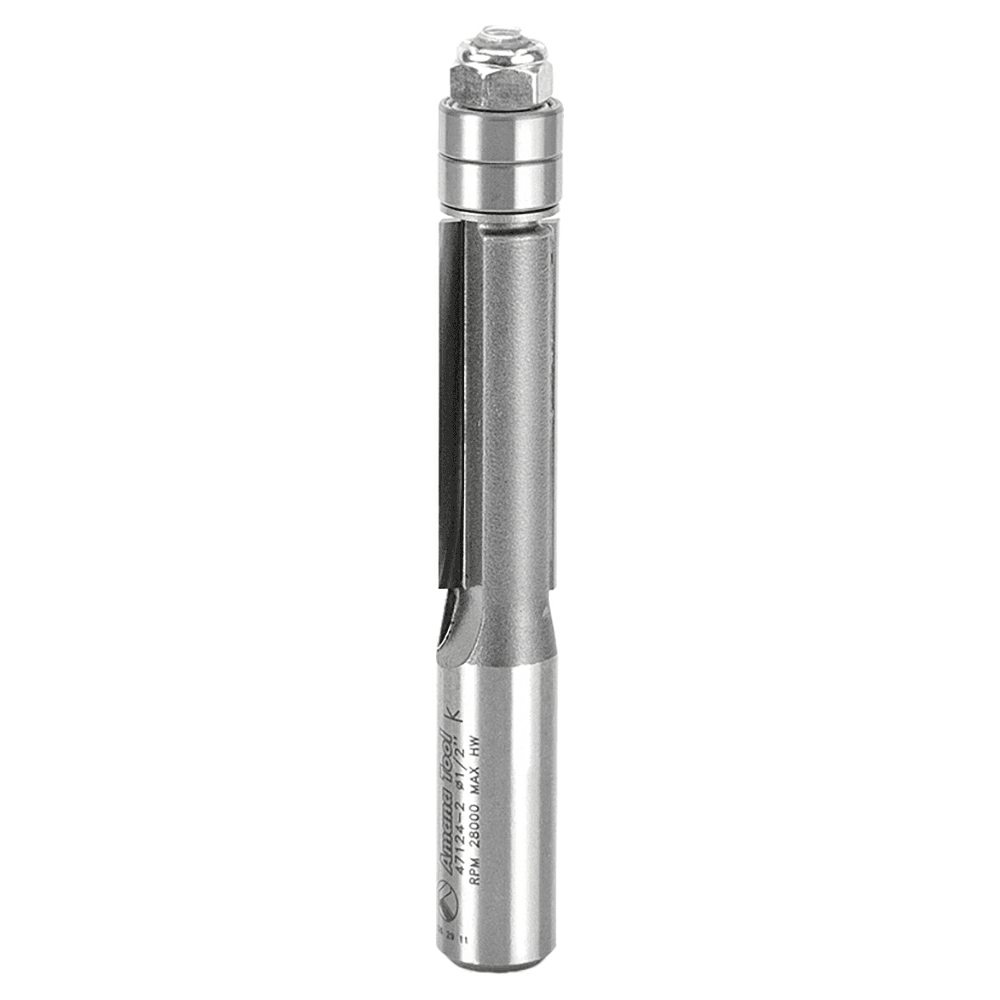 1/2" x 4-1/16" Flush Trim Bit with Double Ball Bearing, 2-Flute, 1/2" Shank - Main Image